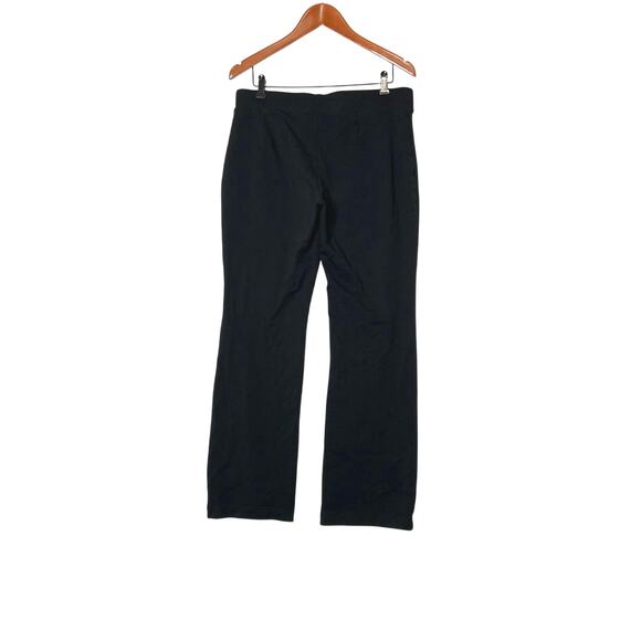 J.Jill size M pants black pull-on stretchy high-rise boot cut office walking - Picture 2 of 8